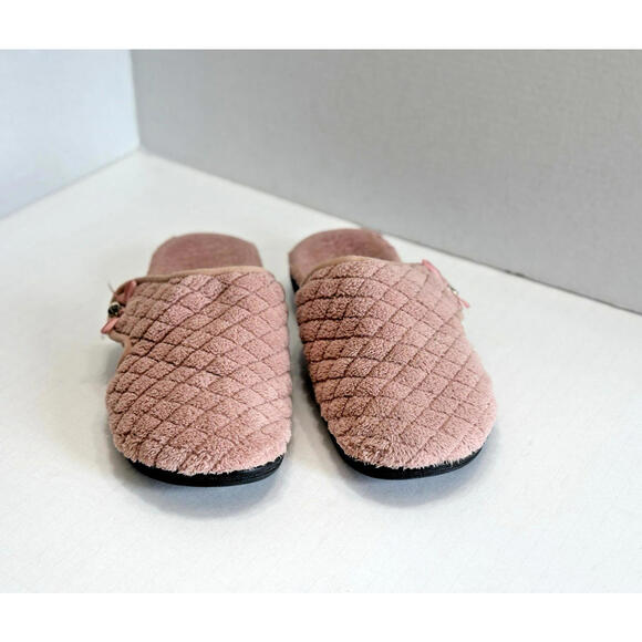 Vionic Adilyn 671 Womens Rose Quilted Orthotic Support Slippers Comfy Mules Sz 8 - Picture 5 of 13
